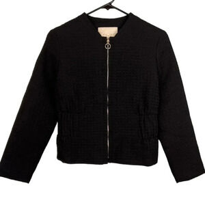 Maje Black Bomber Jacket